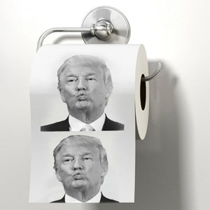 Trump Toilet Paper Roll - Gag Gift - Funny Gift - President Donald Trump - Christmas Gift - Bathroom Decor