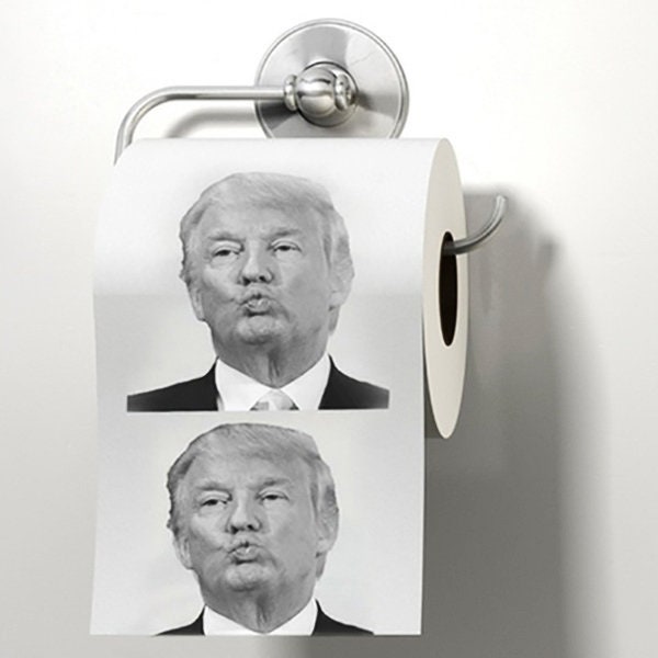 Trump Toilet Paper Roll - Gag Gift - Funny Gift - President Donald Trump - Bathroom Decor