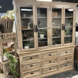 Driftwood china cabinet store