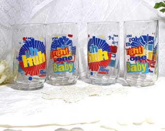 Vasos vintage de Pepsi Light, juego de 4 vasos Libbey