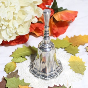 Vintage Avon Silverplate Table Bell, Thanksgiving Dinner Call, Silver ...