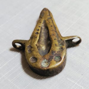 Antique Akan Brass Gold Weight: Figural Asante Pendant