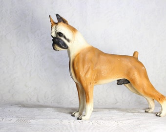 Vintage Large  Boxer Dog Figurine