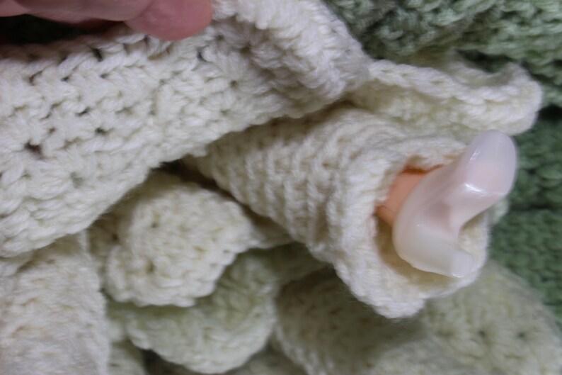 Vintage Crochet Bed Doll Large 14'' Plastic Open Etsy