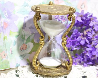 Brass and Hourglass Sand Timer