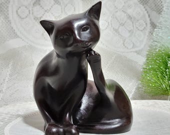 Vintage Cast Iron Black Cat: Faberge Franklin Mint Figurine - Etsy