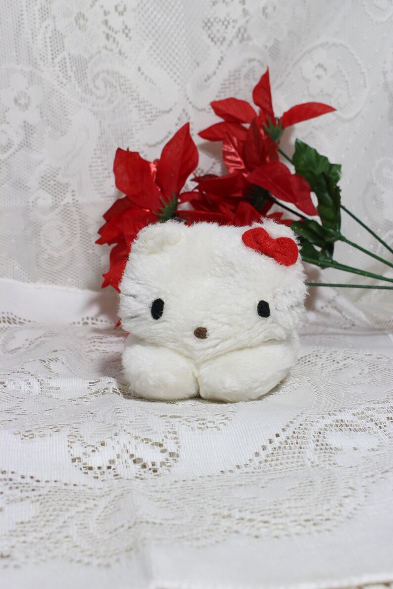 RARE Hello Kitty 1976 Plush Toy Solid White Vintage | Etsy