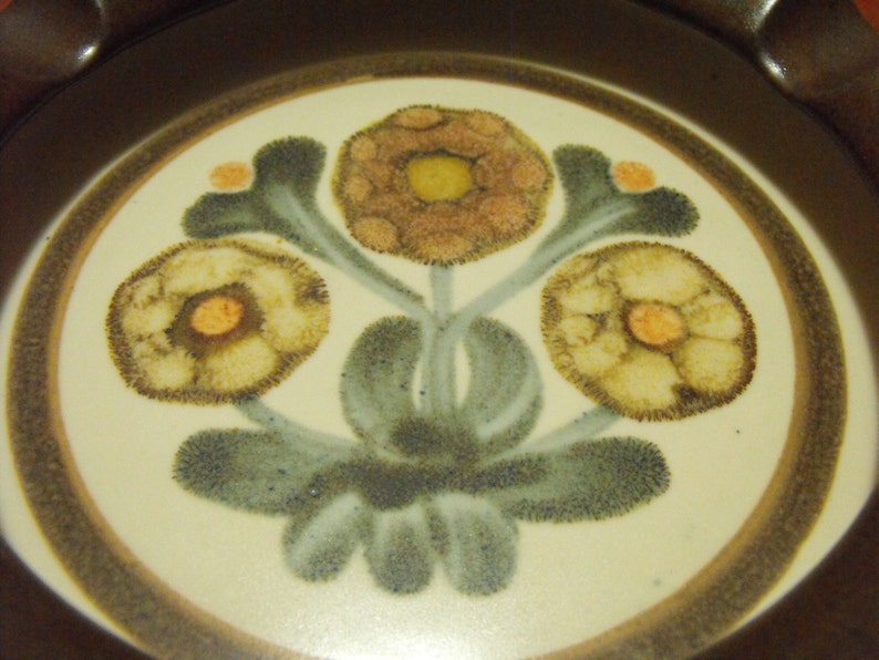 Made in England Heavy Ceramic Pottery Collectible Rare Vintage 1960/'s Large Cigar Ashtray Langley Mayflower