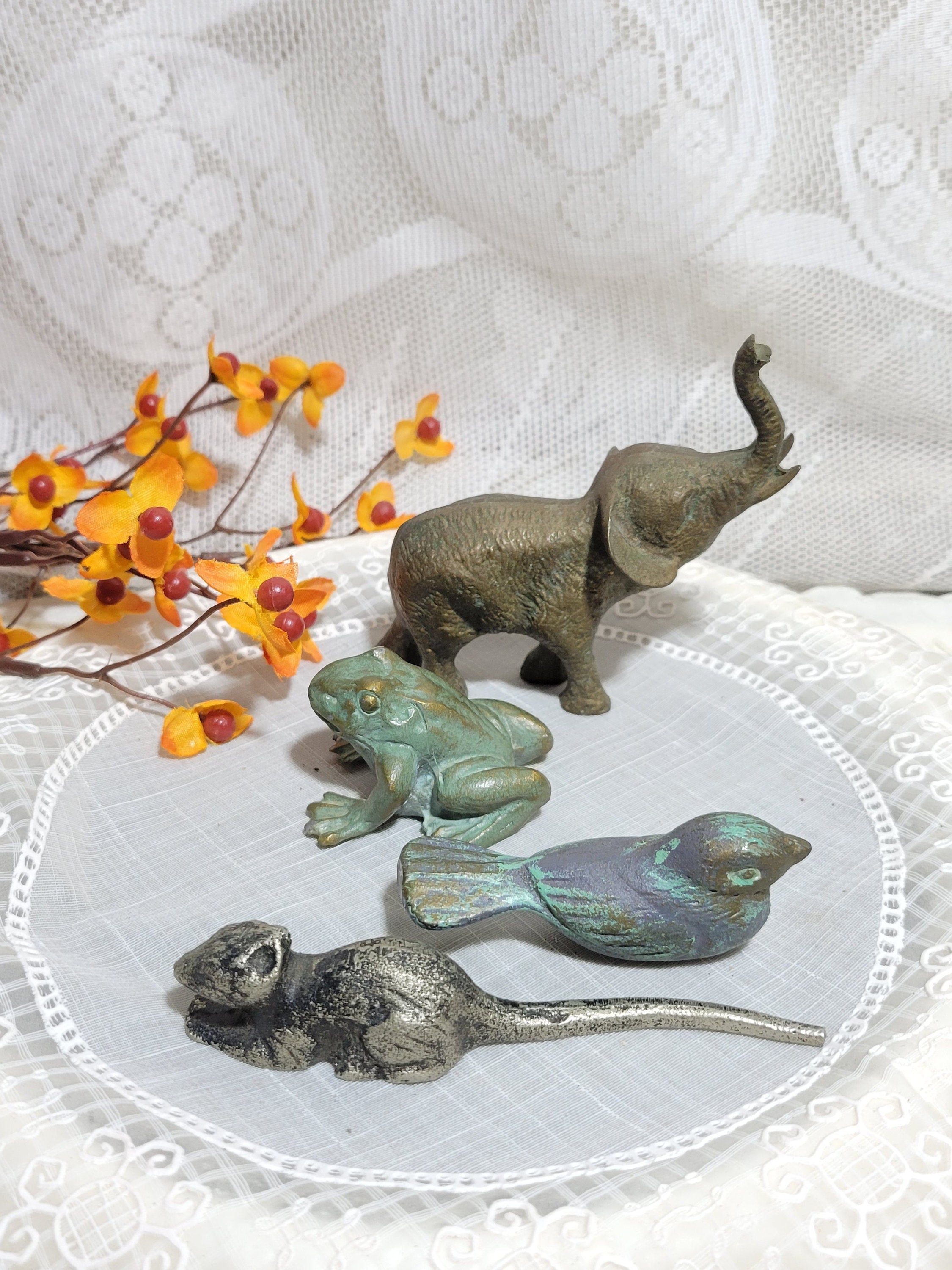 Vintage Miniature Animal Figurines - Etsy