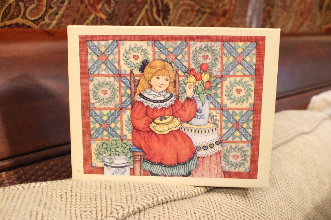Vintage Greeting Cards Lang Deluxe Notecards Stitched Etsy