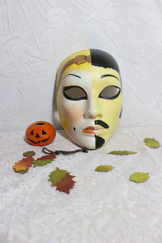 Designer Halloween Two-Face Mask, She and He Carni