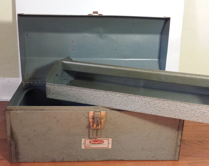 Vintage Large Dayton Tool Box With Original Tool Tray Made in USA Etsy