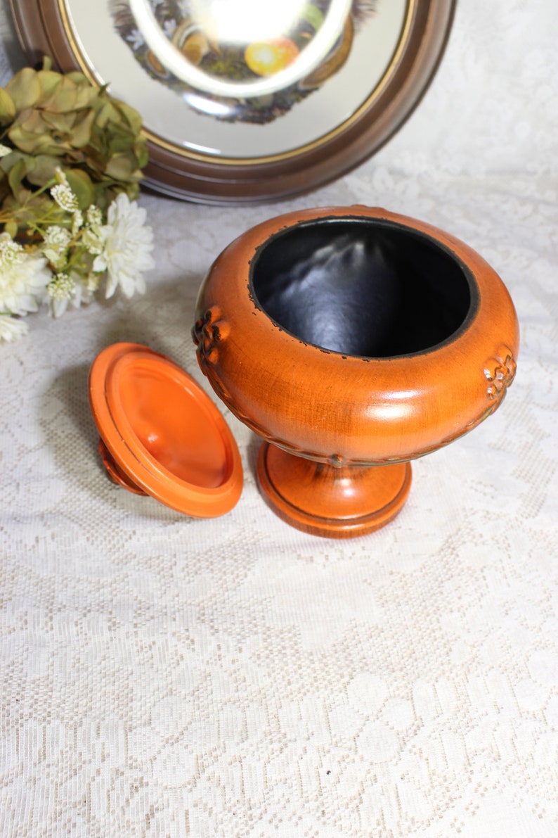 Vintage Lidded Pedestal Bowl Haeger Pottery Made in USA Etsy