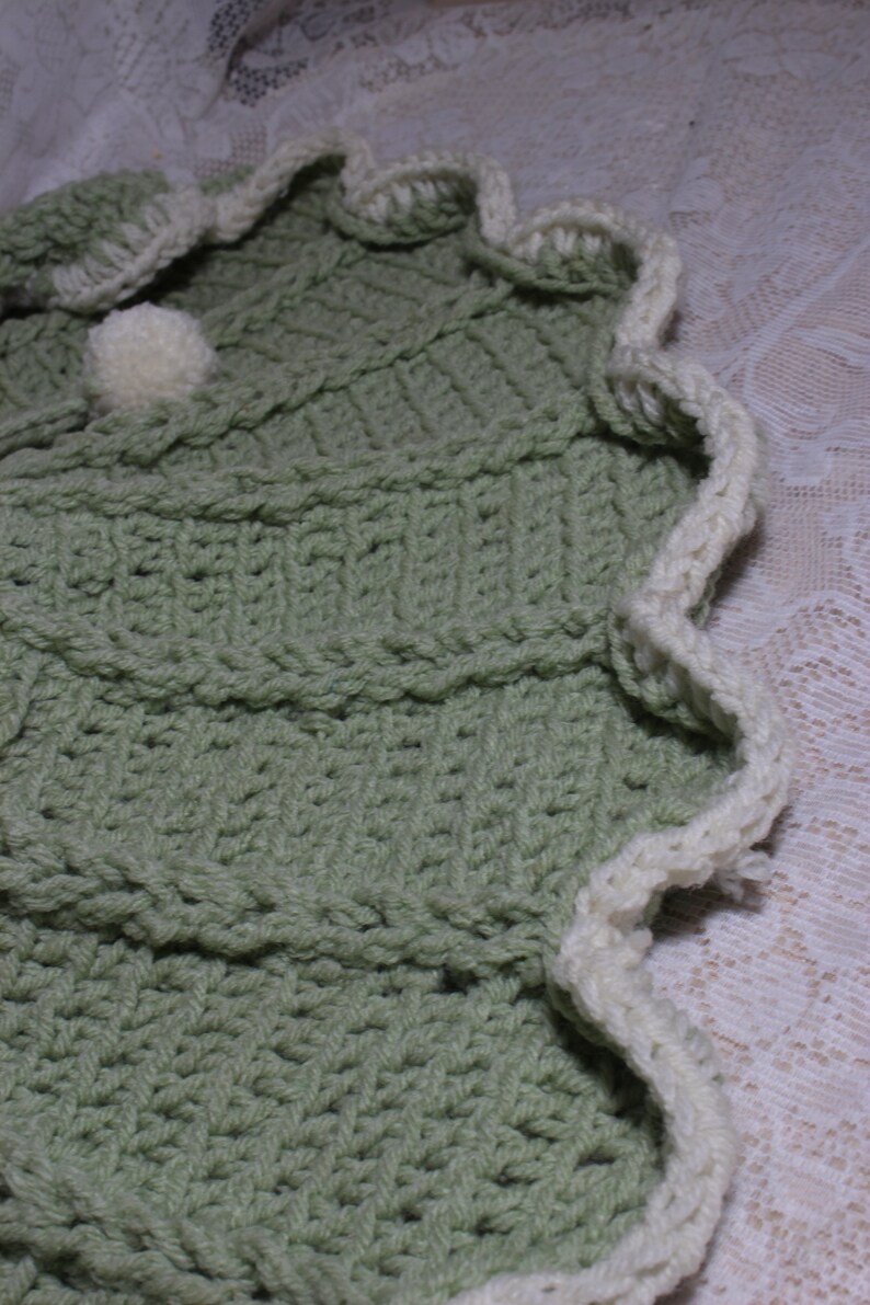 Vintage Crochet Bed Doll Large 14'' Plastic Open Etsy