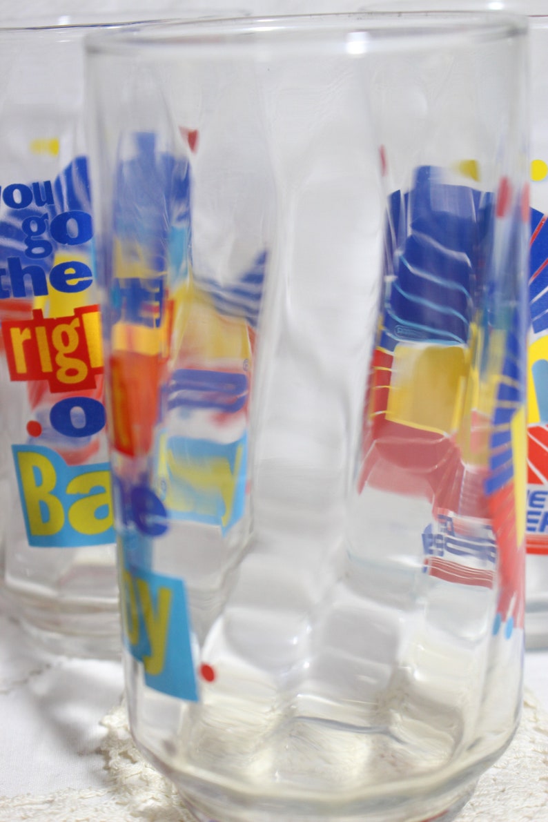 Vintage Diet Pepsi Glasses Libbey Glass Set of 4 Etsy