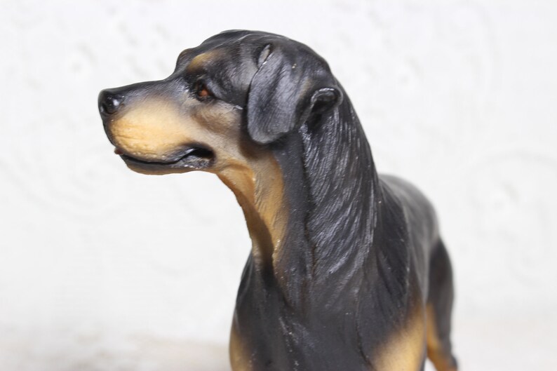Vintage Rottweiler Vintage Rottweiler Dog Breed Sculpture Figurine, Signed Nico AF 1982 ...