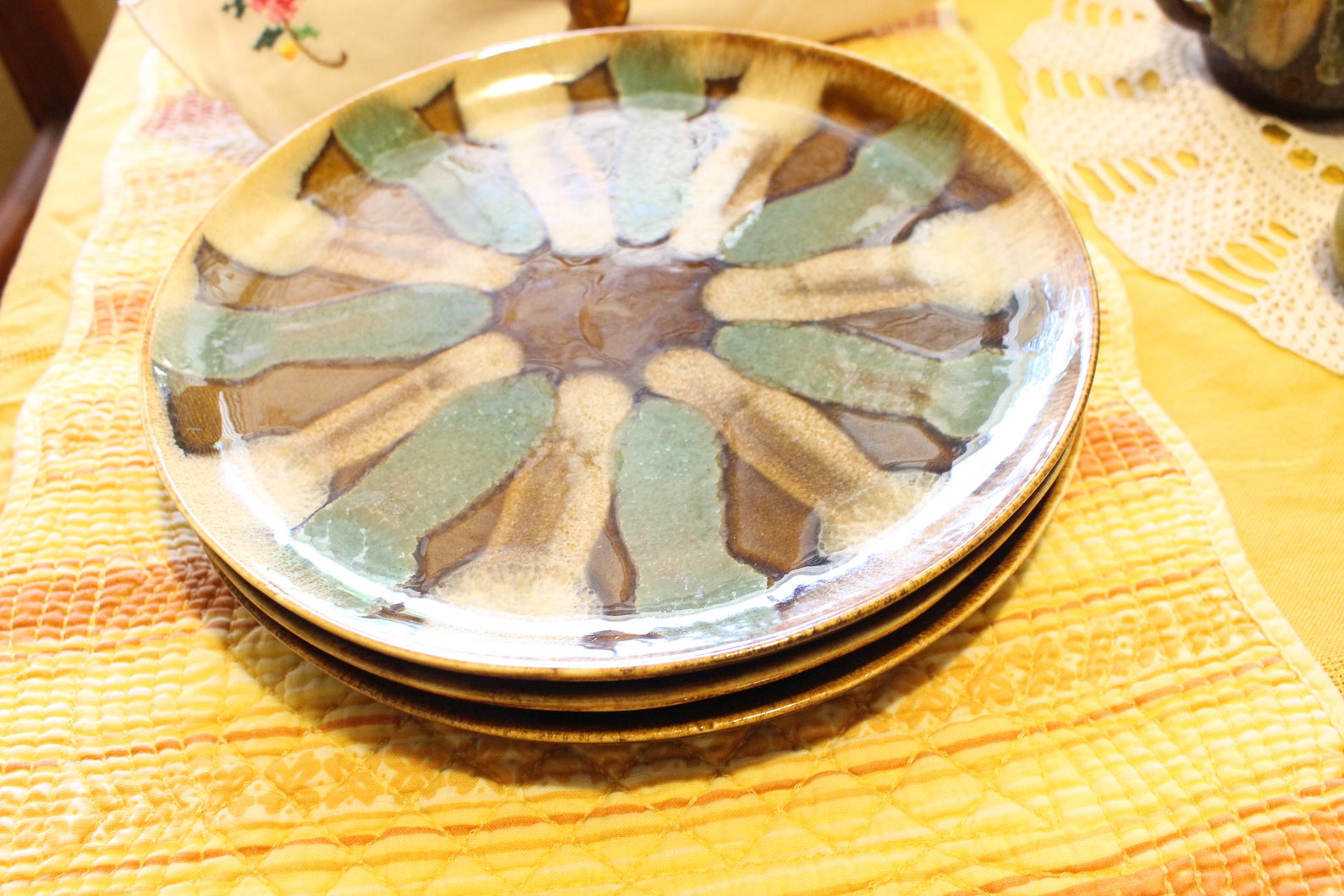 Vintage Dishes Dryden Pottery Dessert Plates and Cups Sugar Etsy