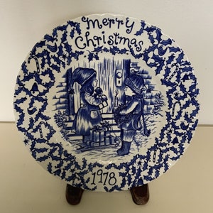 1978 Royal Crownford By Norma Sherman Merry Christmas Collector Plate England image 1