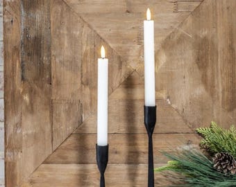 Realistische led-kaarsstokjesset, timerkaarsen, witte kandelaars, batterijkaarsen, huisdierveilig kaarsdecor, vlamloos dinerdecor