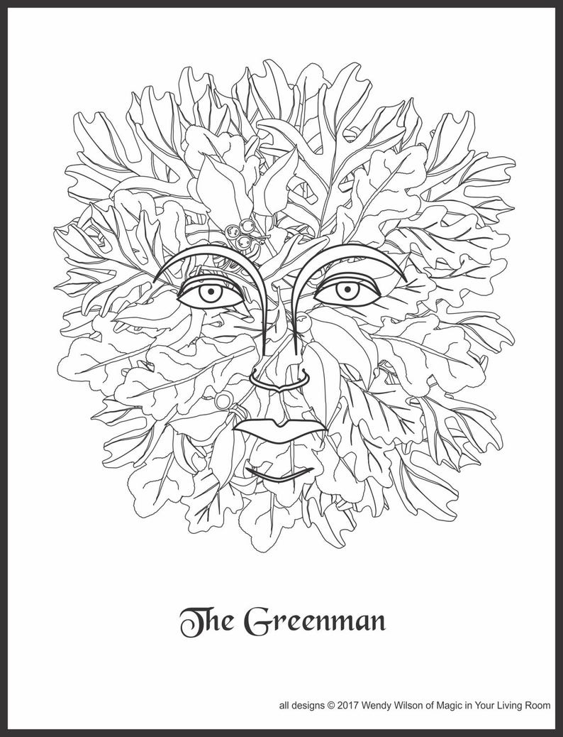 Coloring Book The Pagan Coloring Book for Teens and Adults | Etsy