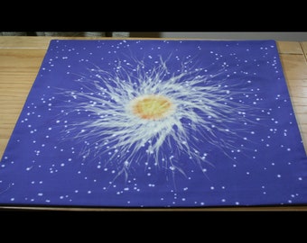 Solar Energy Altar Cloth - Pagan Wicca Altar Cloth or Tarot Mat