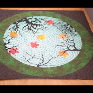 Small Altar Cloth or Tarot Mat - 12&quot; Minis in Various Designs - Set 4 - Wicca or Pagan Altar or Tarot Cloth - for Small Altars or Shrines