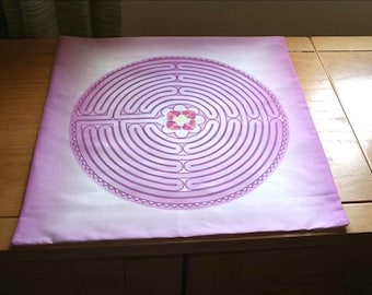 Rosarian Labyrinth Pagan oder Wicca Altartuch oder Tarotmatte