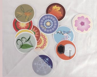 Stickers - Wicca Holidays Symbols for Calendars, Pagan Datebooks, Wiccan Book of Shadows & Planner Stickers