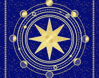 Art Print on Canvas - Stretched - Title: Inanna or Ishtar's Symbols