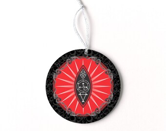 Lilith's Shield Runde Keramik Verzierung