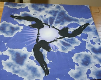 Three Angels Altar Cloth or Tarot Mat