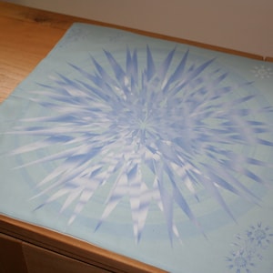 Altar Cloth or Tarot Mat - Ice Shatter - Pagan or Wicca Altar or Tarot Cloth,  Drawstring bag or Cloth and Bag Set for Imbolc
