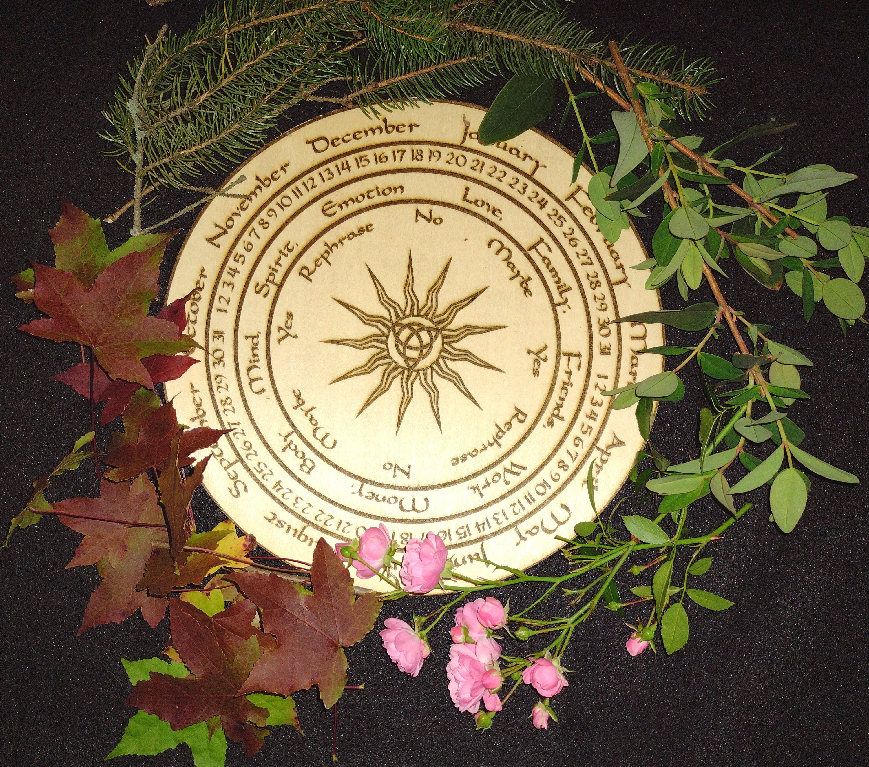 Planche De Pendule En Bois 27 Cm – Divination étoile Avec Pendentif Cristal – Kit ésotérique Wiccan Pour Débutant