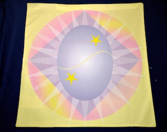 Altartuch oder Tarotmatte - Tagundnachtgleiche in Rosa - Wicca Altartuch - Wicca - Ostara - Jahresrad