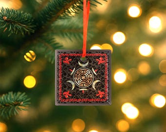 Quadrat Glasornament