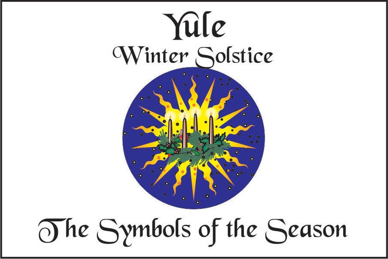Pagan Ritual Program for Yule Symbols of the Seasons Ready Etsy
