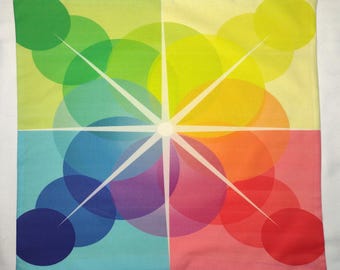 Farb-Portale in der Runde - Altartuch oder Tarotmatte - Heidnischer oder Wicca Altar oder Tarottuch