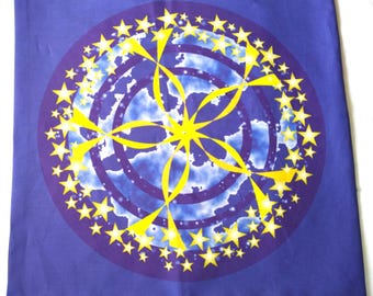 Starry Beltane Night Pagan oder Wicca Altartuch oder Tarotmatte für Mayday. Passende Tasche erhältlich