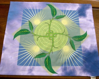 Entstehung mit Himmel Hintergrund Pagan oder Wicca Altartuch oder Tarot Mat