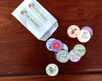 Stickers - Celtic Months Illustrated for Calendars, Pagan Datebooks, Wiccan Book of Shadows & Planner Stickers