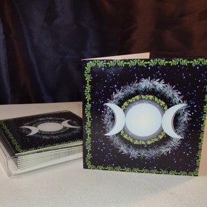 Greeting Cards - Holiday Cards - Triple Yule Goddess Cards for Yule, Winter Solstice or Christmas