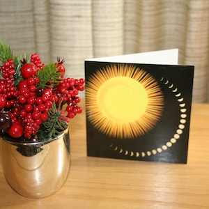Cartões comemorativos - Cartões de Natal - Design de medição do tempo para Yule, solstício de inverno ou Natal