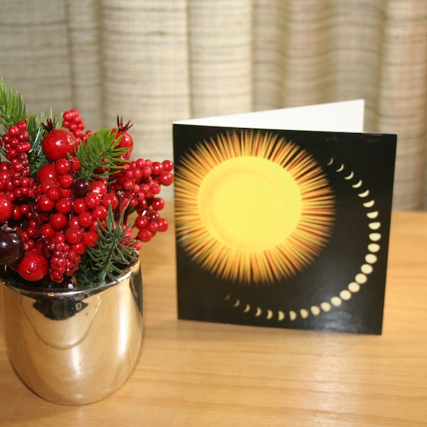 Greeting Cards - Holiday Cards - Measuring Time Design for Yule, Winter Solstice or Christmas