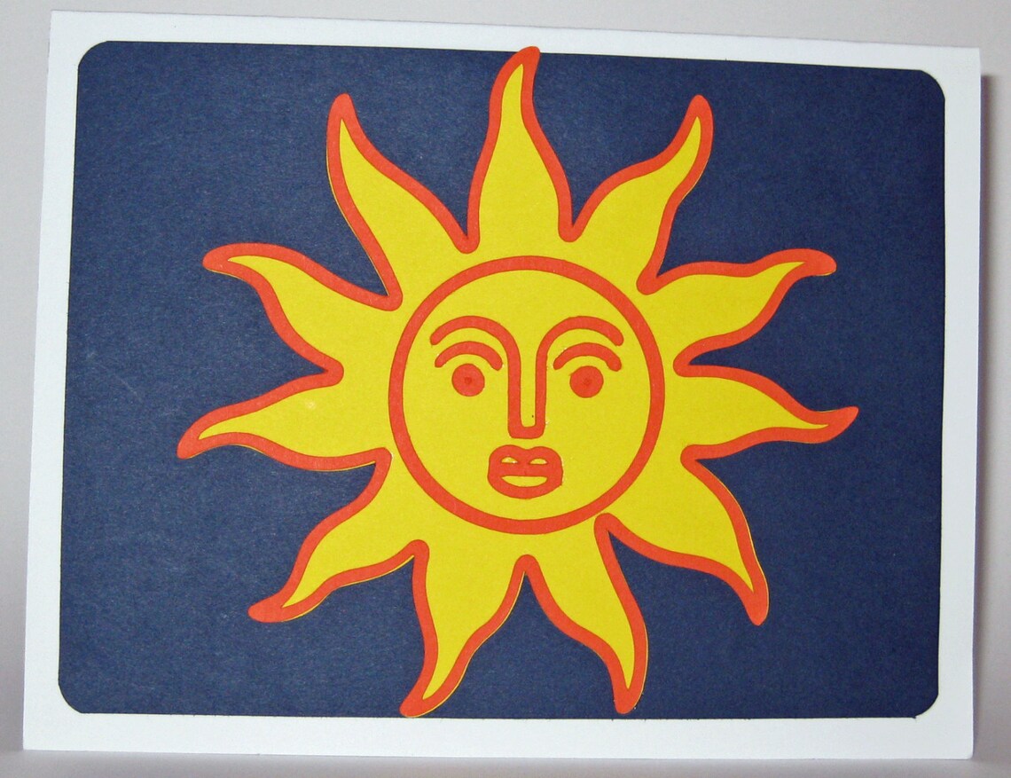 Paper Sun Etsy