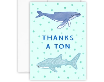 Thank You Card (thank you gifts - thank you very much - thank you card ideas - thank you card funny - note cards - best friend card)