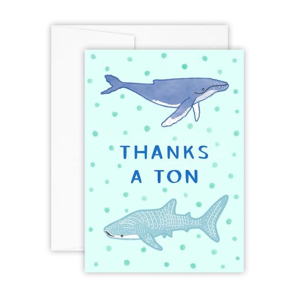 Thank You Card (thank you gifts - thank you very much - thank you card ideas - thank you card funny - note cards - best friend card)