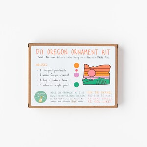 DIY Oregon Ornament Craft Kit Oregon gift Oregon ornament Oregon state make your own do it yourself image 2