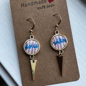 Amalfi “Dolce Vita” Resort Earrings - Hand Painted Italian