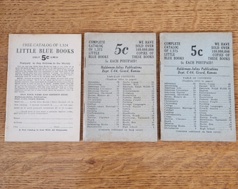 The Little Blue Books Catalogs