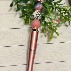 STAT Beaded Pen• Silicone Beads• Nurse• Doctor• Healthcare Worker• Gift• Gift for Her• Stethoscope• Leopard• Ball Point Pen• Pink• Blue